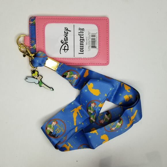 Loungefly Disney Peter Pan Anniversary You Can Fly Lanyard with Cardholder NWT - Picture 1 of 3